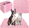 BEAUTYZOO 4 Pack Washable Pee Pads for Dogs, Reusable Puppy Pads for Potty Training, Waterproof Super Absorbent Whelping Pads Mats Non Slip Against Urine for Small Medium Dogs Cats, 18" x 24"