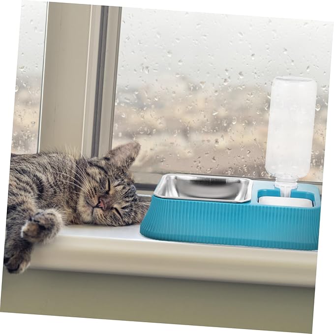 POPETPOP Detachable Pet Water Bowl with Fall Design Automatic Dog Water Dispenser Multi Function Feeder for Cats Dogs Material Suitable for Home Pet Shops