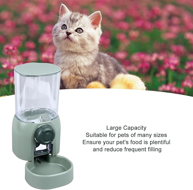 Automatic Pet Water Dispenser, Large Capacity Detachable Pet Cage Food Dispenser, Pet Hanging Automatic Feeder Easy Cleaning for Cat Dog Hamster Chinchilla