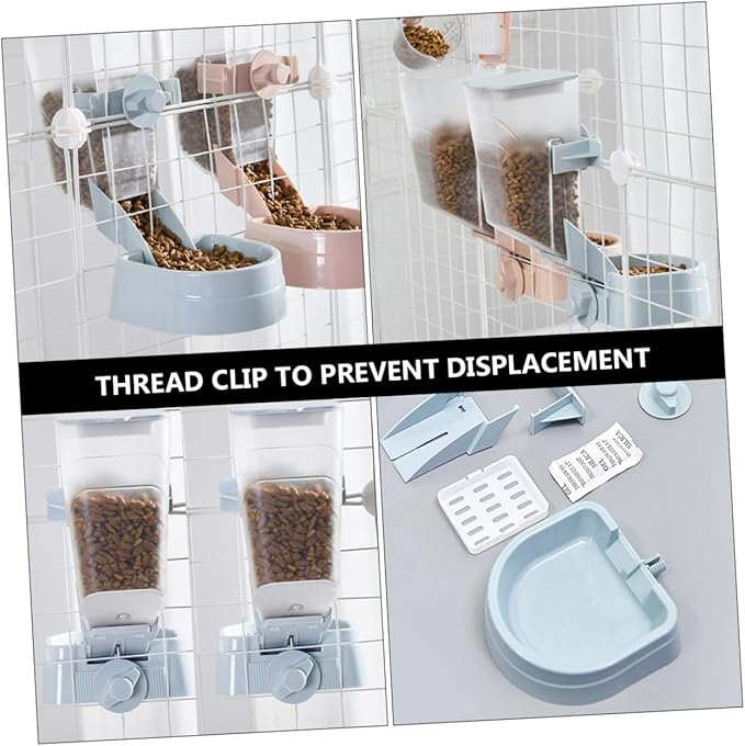 2l Hanging Dog Feeder Automatic Pet Bowl Large Capacity Cage Feeder for Puppies and Dogs in Kennel Feeding Supplies