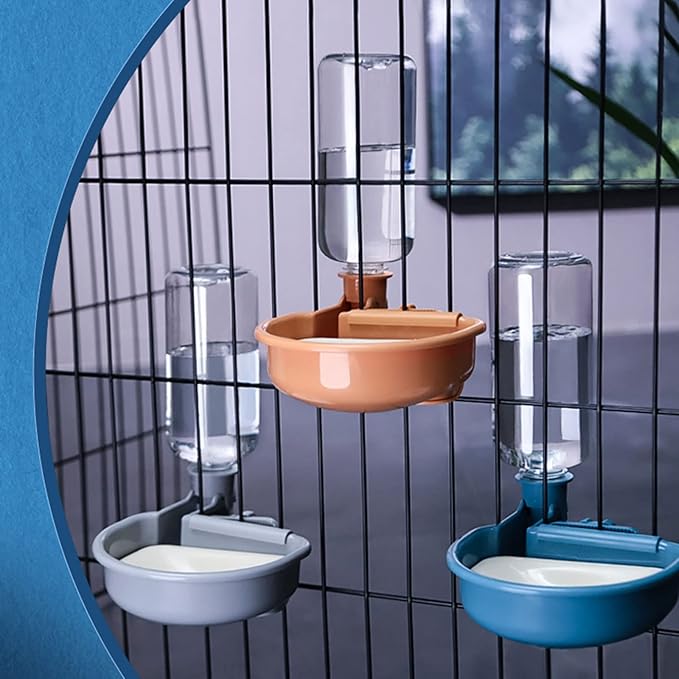 Pet Water Dispenser for Water Feeder Automatic Feed Fountain for Small Dogs Puppies Cats Easy to Hang for