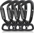 Locking Carabiner Clip 2.5" with Swivel Ring for Securing Pets, Dog Leash Harness, Camping, Hiking, Keychains