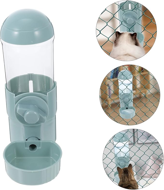 Automatic Pet Water Feeder Hanging Water Dispenser for Cats and Dogs Durable Design Prevents Spills Easy to Install and Use for Pet Cages and Crates
