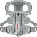 BARKBAY Dog Harness No Pull with ID Tag Pocket - Heavy Duty, Reflective, Easy Control for Large Dogs(Grey,S)