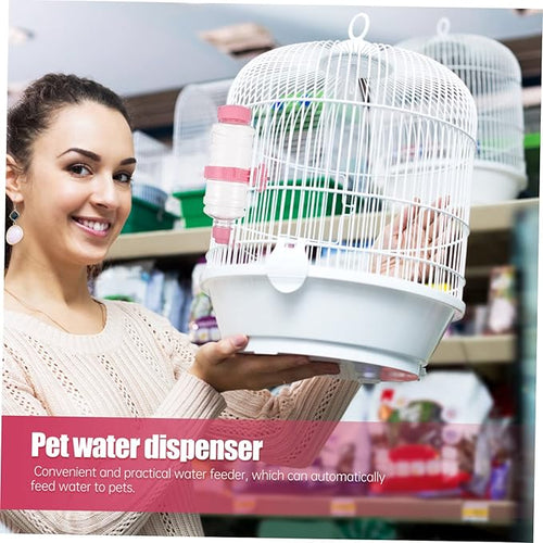 1Pc Hanging Pet Water Dispenser Automatic Feeder for Cats and Dogs Leak Design Easy to Install Water Bottle for Rabbits and Animals Smooth Surface