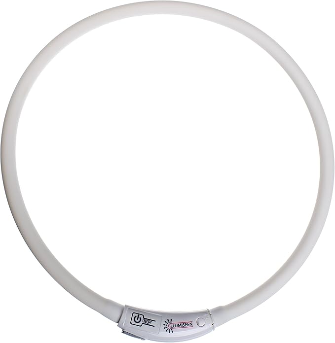 LED Dog Necklace Collar - USB Rechargeable Loop - Available in 6 Colors - Makes Your Dog Visible, Safe & Seen