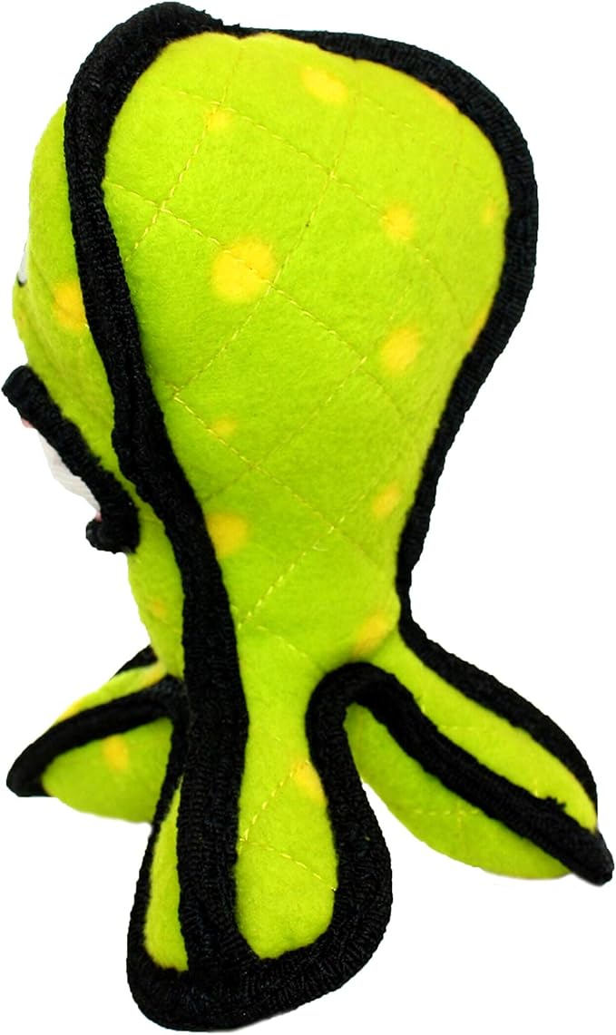 TUFFY® - World's Tuffest Soft Dog Toy - Alien - Multiple Layers. Made Durable, Strong & Tough. Interactive Play (Tug, Toss & Fetch). Machine Washable & Floats. (G3 Green, Large 2 Pack)