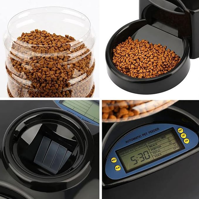 Pet Feeder Cat Feeder Automatic Pet Feeder for Cats and Dogs cat Food Dispensers for Small/Large Puppy Kitten 5.5L (C1)