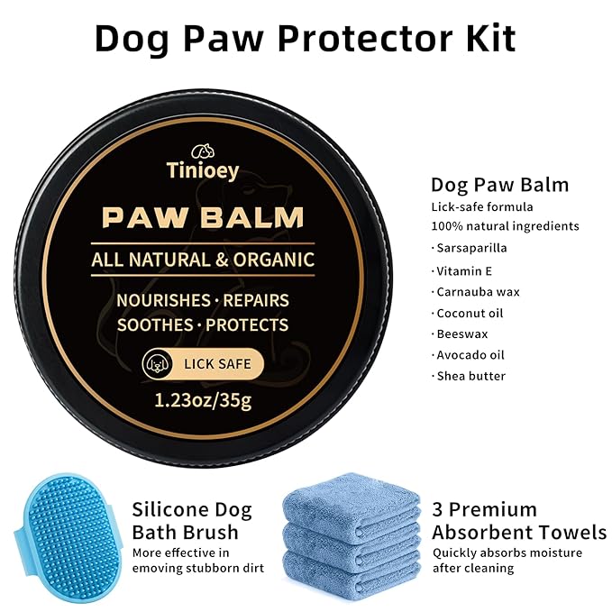 Dog Paw Cleaner for Large Dogs, Dog Paw Washer, Muddy Paw Cleaner, Pet Foot Cleaner, Dog Paw Protector Kit