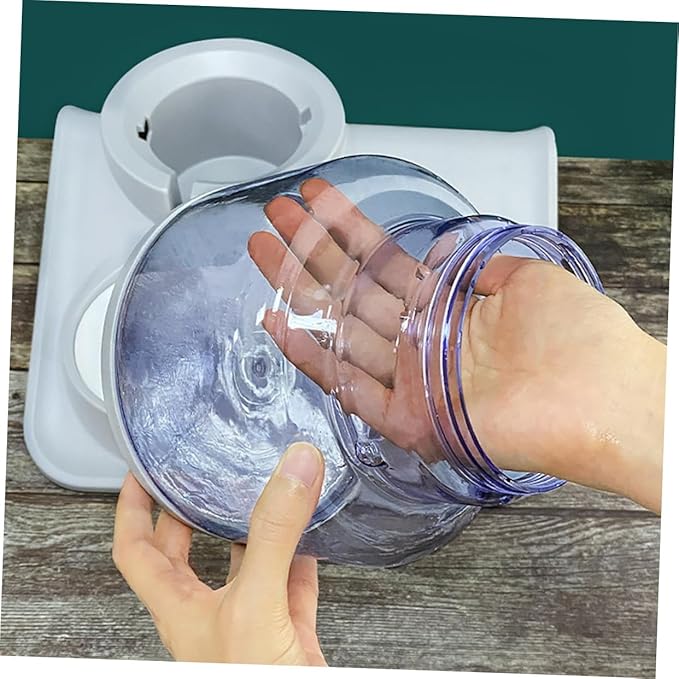 ERINGOGO 1Pc Dual Use Pet Eating Bowl Practical Pet Food Water Feeder Automatic Water Refill Design Easy to Capacity for Dogs Cats Convenient Food Bowl System