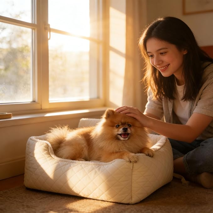 Safe Pet Car Seats Including Storage Pockets and Adjustable Strap for Secure Transport of Small to Media Breed Dogs Small Dog