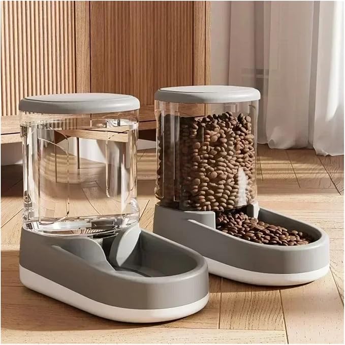 Bowl Dog Large Capacity Water Dispenser Continuous Supply Automatic Food Feeder(Feeder 1 PC)