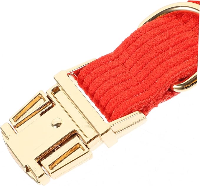 Adjustable Simple Design Dog Collar with Metal Buckle Soft and Comfortable Pet Neck Chain for Dogs for Daily Wear Parties and Photos