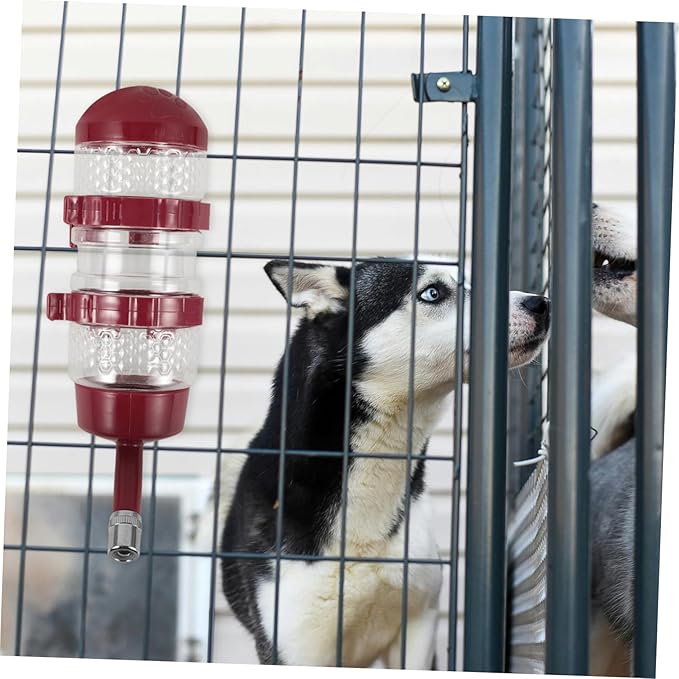 Automatic Hanging Dog Water Bottle Feeder with Leak Seal for Kennels and Cages Wear Resistant Pet Water Dispenser for Puppies and Cats Easy to Install for Healthy Drinking