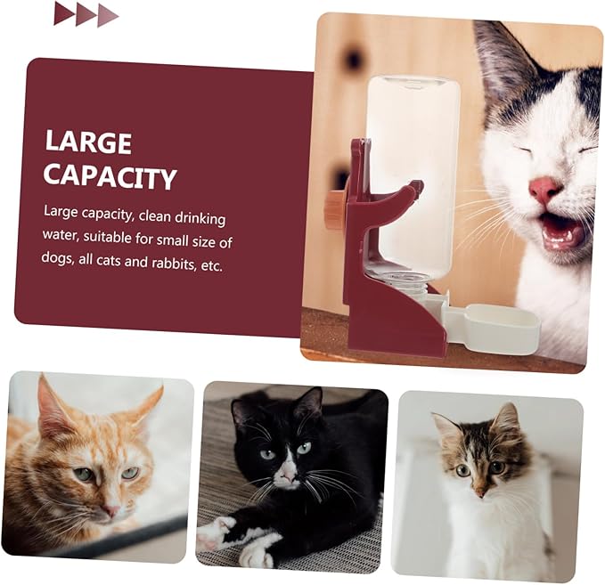 Milisten Automatic Cat and Dog Water Feeder Pet Drinking Device Install Water Bottle Dispenser for Rabbits Guinea Pigs and Animals
