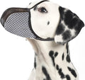 Dog Muzzle Anti & Prevent Biting Chewing Barking for Small Medium Large Dogs Soft Air Mesh Muzzles Reflective Ajustable Full Coverage Dog Mouth Guard Cover for Grooming Scavenging Black L-1