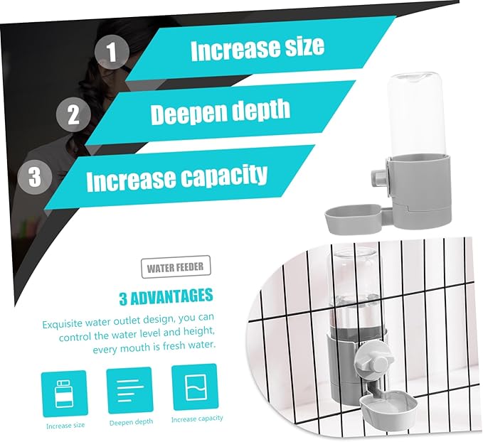 Milisten Automatic Pet Water Dispenser Hanging Drinking Fountain for Dogs Cats Safe Easy to Use
