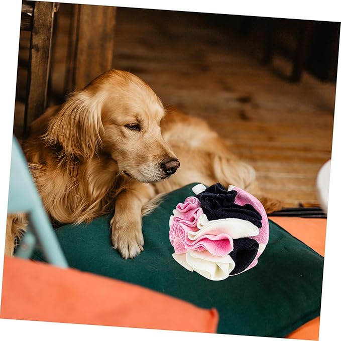 Happyyami Interactive Sniffing Toy for Dogs Slow Pet Food Leakage Puzzle for Curiosity and Intestinal Health Washable and Reusable
