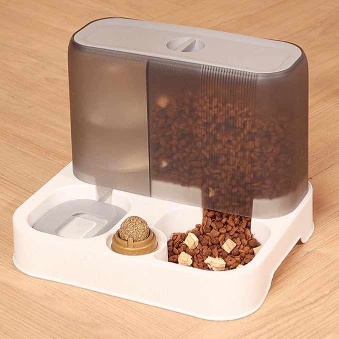 Pet Automatic Feeder + Waterer Food Container Bowl Anti-Leak Water-Fountain 2 in 1 Pet Large Dogs Water Feeder