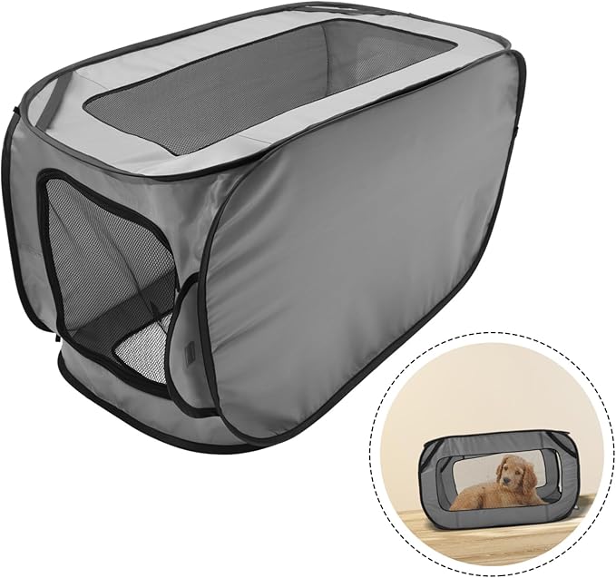 Happyyami Portable Dog Bed Non Slip Car Seat Cushion for Travel Multifunctional Design Lightweight and Easy to Store for Cars and Outdoor Use Grey