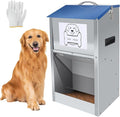 Automatic Dog Feeder,Galvanized Metal Pet Food Station for Indoor & Outdoor Use,50LBS Capacity Automatic Food Dispenser for Small, Medium, and Large Dog