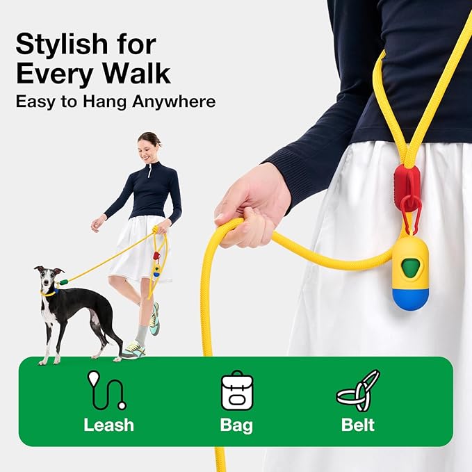 VETRESKA Dog Poop Bag with Dispenser, Leak Proof and Extra Thick Pet Waste Bags for Dog Walking and Cat Litter, Citrus Bloom & Cedar Scented, 105 Count