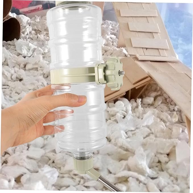 Dog Water Bottle Dispenser Automatic Pet Feeder for Small Animals Leakproof Hanging Design Control for Crate Cage Use Easy Install and