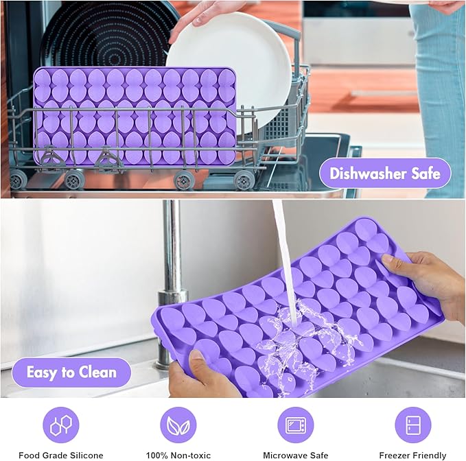 Silicone Snuffle Mat for Large Dogs, Dog Lick Mat Slow Feeder, Pet Licking Treat Mat with Suction Cups for Smell Training Slow Eating, XL Purple