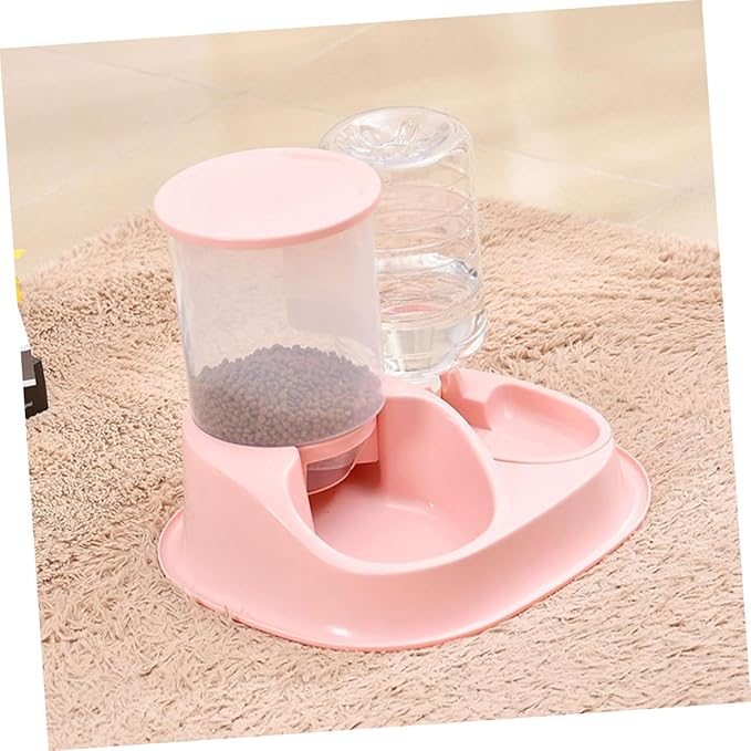 Toyvian Automatic Cat Dog Feeder Water Dispenser Large Capacity PET Feeding Bowl Simple Fill Design for Cats and Dogs