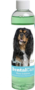 Healthy Breeds Dog Dental Care Water Additive for Cavalier King Charles Spaniel - Helps Freshen Breath, Reduce Plaque & Control Tartar - Mint Flavor - 8 oz