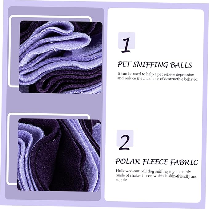 Pet Sniffing Balls Slow Feeder Interactive Chewing Ball for Dogs Snuffle for Puppies Enhances Smell Training Playtime for Breeds