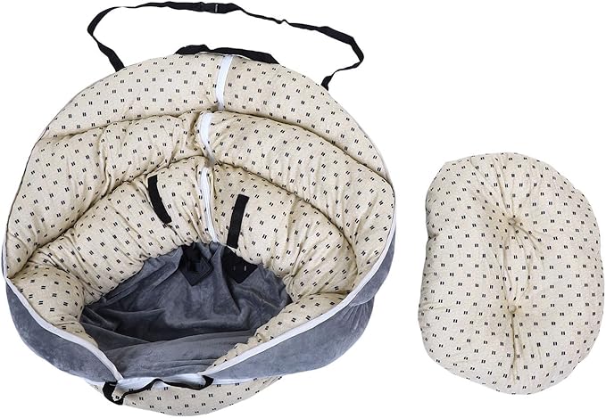 HEEPDD Dog Car Seat, & Car Seats Travel Carrier Bed with PP Cotton Material for Small Dogs and Cats, Camping Outdoor Adventures, Portable Lightweight Pet