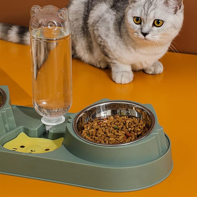 Pet Feeding Bowl Dog Food Small Dogs Food Large Capacity Anti-Skid Feeding Dispenser Kitten Feeder Pet Supplies for Small Dogs Treats
