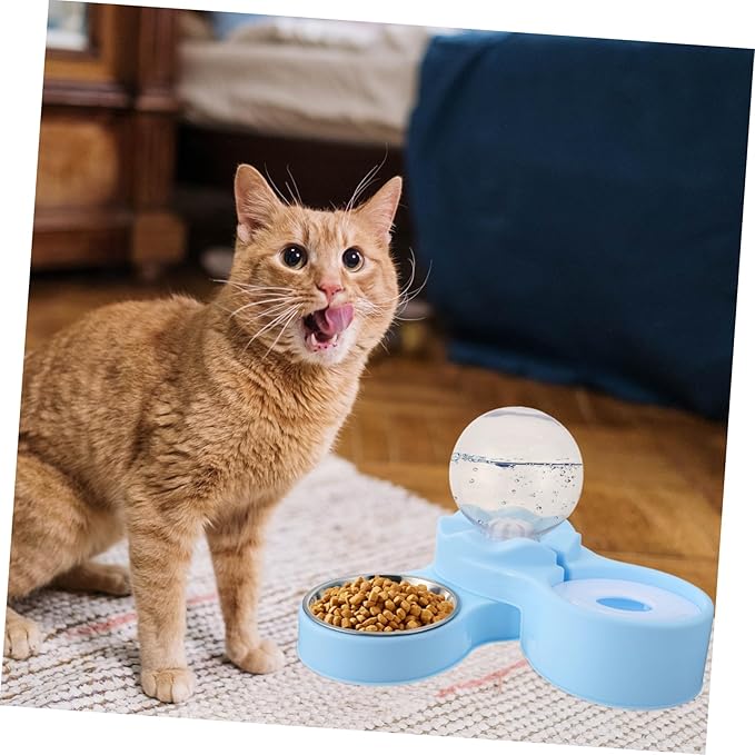 BESPORTBLE Automatic Drinking Fountain Pet Cat Bowl Cat Water Dispenser Stainless Steel Supply