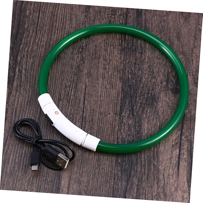 BESPORTBLE USB Charging Dog Collar Led Luminous Night Collar Modes Flashing for Pet Safety