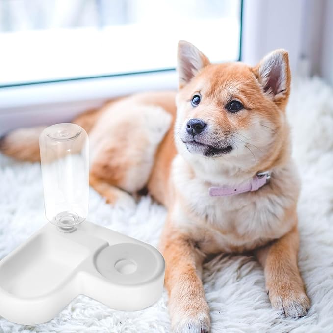 SUPVOX Pet Automatic Water Feeder and Multi-Function Cat Food Bowl for Dogs and Cats Detachable Design and Pet Shops