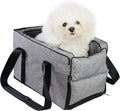 Small Dog Cat Car Booster Seat, Detachable and Washable Dog Carseats,Pet Travel Safety Car Seat for Car Center Console, Pet Travel Carrier Hammock Bed,Front Carseats Carrier Bag
