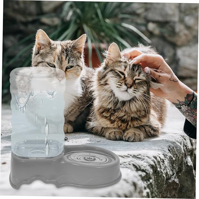 Automatic Pet Water Dispenser for Cats and Dogs Convenient Gravity-fed Feeder Bowl Capacity Design for Indoor Use