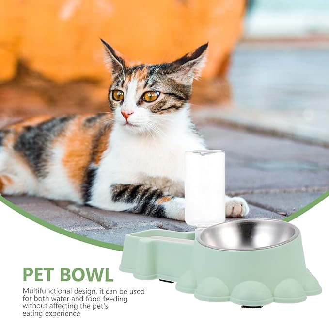 Mipcase Multifunctional Dog Bowl and Automatic Pet Feeder Dual Food and Water Dispenser for Home Use Easy to and and Cats