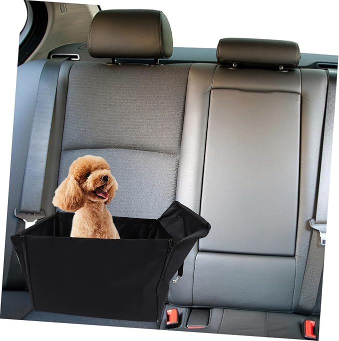 Car PET Seat Cover Breathable Waterproof PET Cushion for Dogs and Cats Portable Dog Car Seat Non-Slip Backing and Storage Pockets