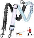 Double Dog Leash for Two Dogs - Gradient Color No Tangle Swivel Dog Coupler with Heavy Duty Clip, Size Adjustable Bungee Leash Attachment for Small, Medium, Large 2 Dogs, Style 1