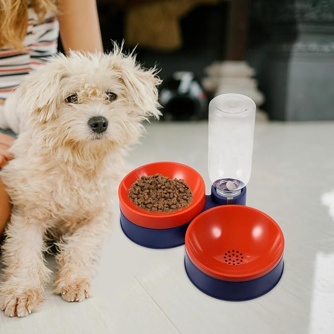 Automatic Cat Dog Feeder Water Bowl Dry Wet Food Dispenser Compact Design Deep for Pets Easy to Use No Constant Refilling Needed