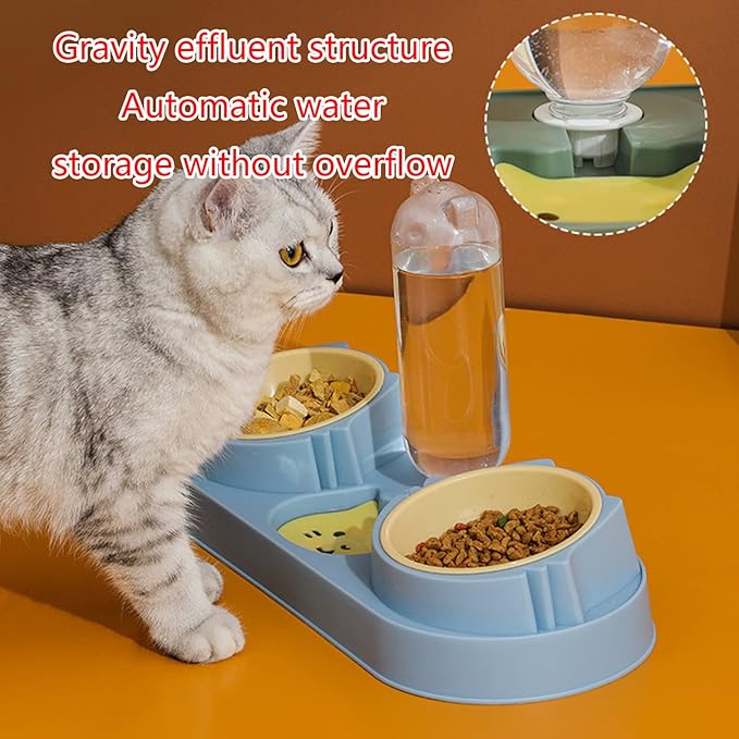 Pet Feeding Bowl Dog Food Small Dogs Food Large Capacity Anti-Skid Feeding Dispenser Kitten Feeder Pet Supplies for Small Dogs Treats