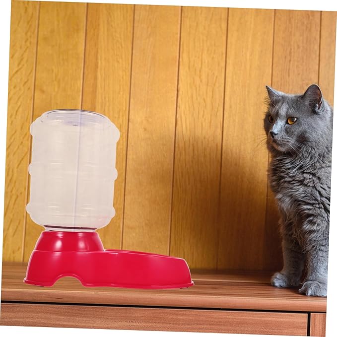Automatic Pet Drinking Fountain with Capacity Design Easy to Clean Water Bowl for Dogs and Cats Durable Pink Drinking Water Basin
