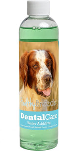 Healthy Breeds Dog Dental Care Water Additive for Irish Red and White Setter - Helps Freshen Breath, Reduce Plaque & Control Tartar - Mint Flavor - 8 oz