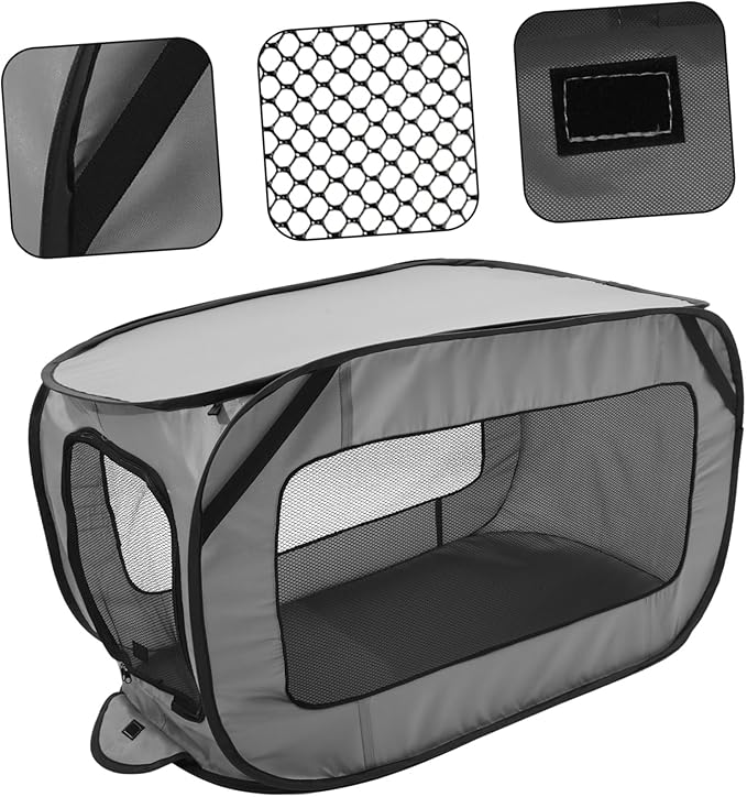 Luxshiny Portable Foldable Dog Car Seat Kennel for Pets Tear Resistant Pet Travel Bed with Four Season Use Comfortable Non Slip Car Seat Nest for Dogs and Cats Easy to Clean