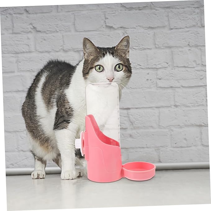 Sosoport Hanging Automatic Pet Water Dispenser Easy Install Dog Cat Waterer Design for Convenient Feeding Prevents Spills and Knockovers for Home Use