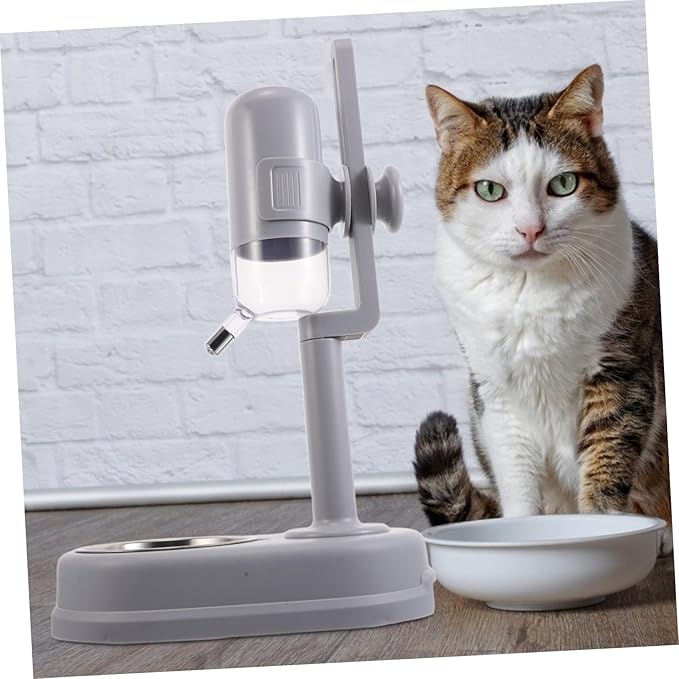 SUPVOX Automatic Waterer Double Layer Pet Feeder Food Water Dispenser for Dogs Cats Space-Saving Cage Hanging Feeder