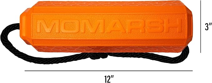 Momarsh Floating Dog Training Bumper | Durable Dummy with Easy Launch Rope | Advanced Waterfowl Hunting Retriever Dog Tool | Enhance Agility and Obedience