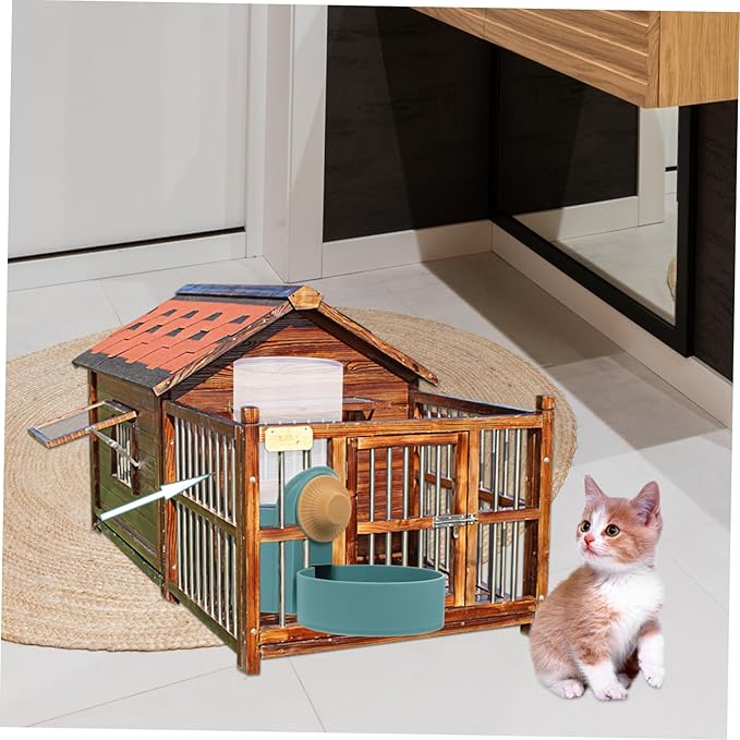 1Pc Automatic Pet Water Feeder Hanging Dog Cat Water Dispenser for Cages Durable Plastic Drinking Container Bottle Design for Easy Inspection for Busy Pet Owners